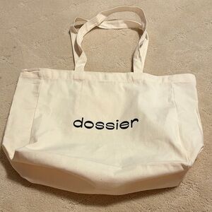 Dossier Magnetic Cream Tote Bag